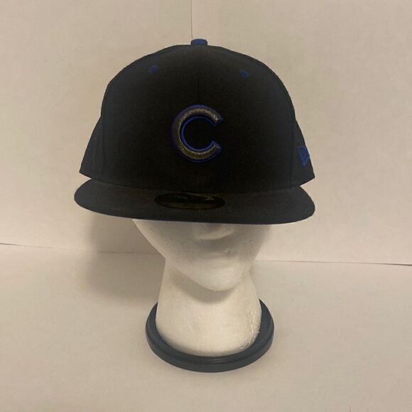 New Era 59Fifty Chicago Cubs Blue Baseball Hat Cap‎ - Picture 1 of 4